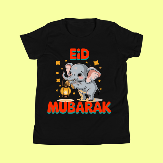 Kids Eid Mubarak With Elephant T-Shirt SavigStyle