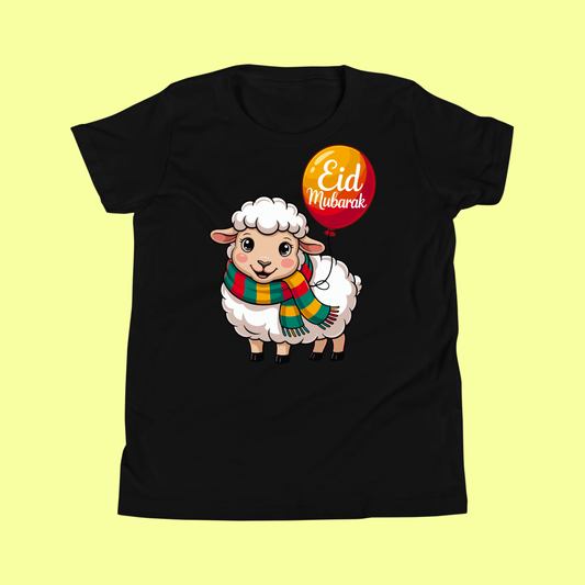 Kids Eid Sheep T-Shirt – Cute Islamic Eid Mubarak Sheep Graphic Tee for Boys & Girls SavigStyle