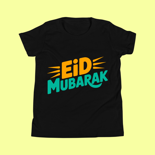 Colorful Eid Mubarak Kids Tee SavigStyle