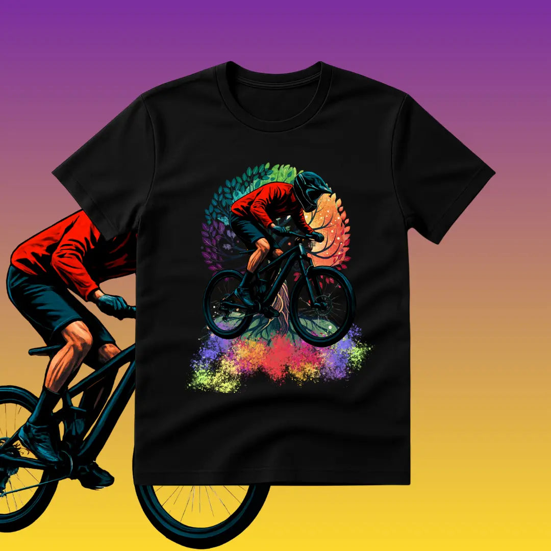 Cycling T Shirt  – 100% Pure Cotton Bike Rider Graphic Tee for Men & Women badartees