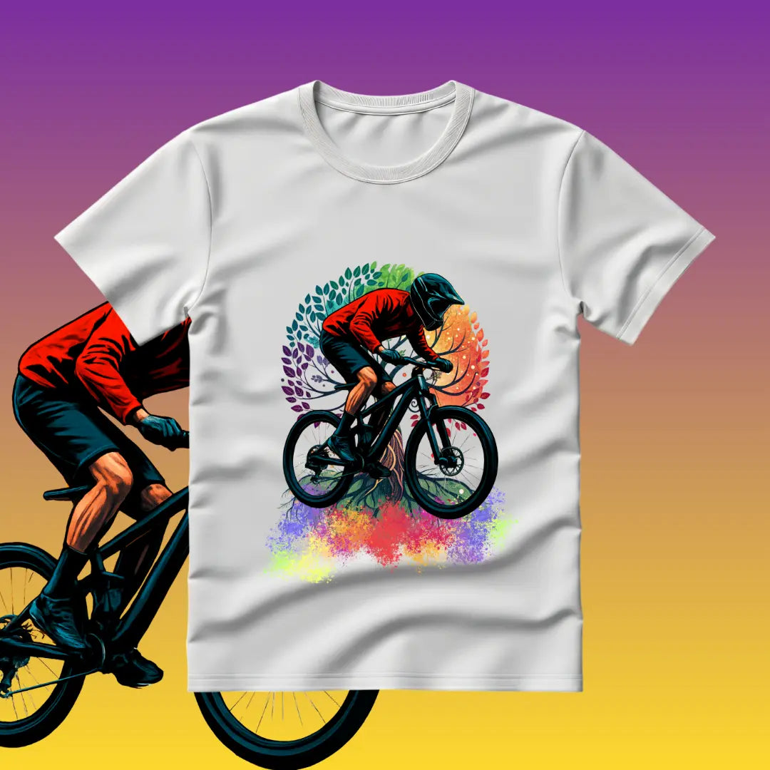 Cycling T Shirt  – 100% Pure Cotton Bike Rider Graphic Tee for Men & Women badartees