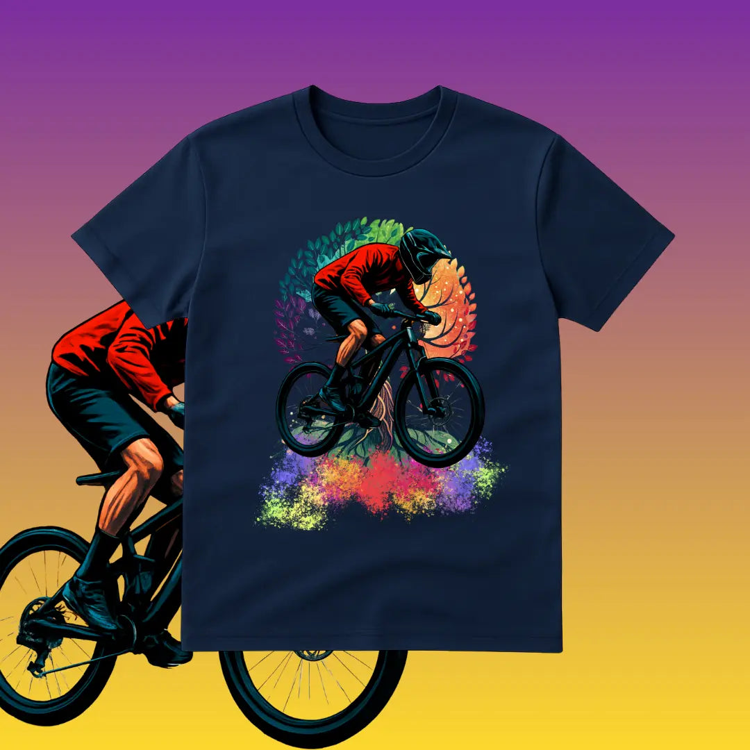 Cycling T Shirt  – 100% Pure Cotton Bike Rider Graphic Tee for Men & Women badartees