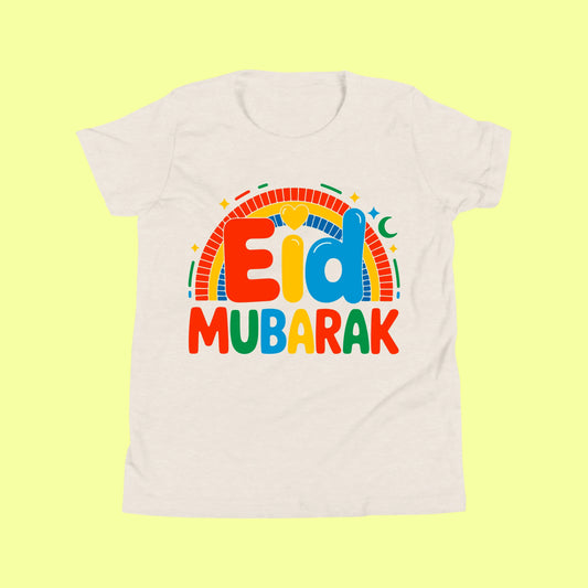 Kids Rainbow Eid Mubarak Shirt SavigStyle