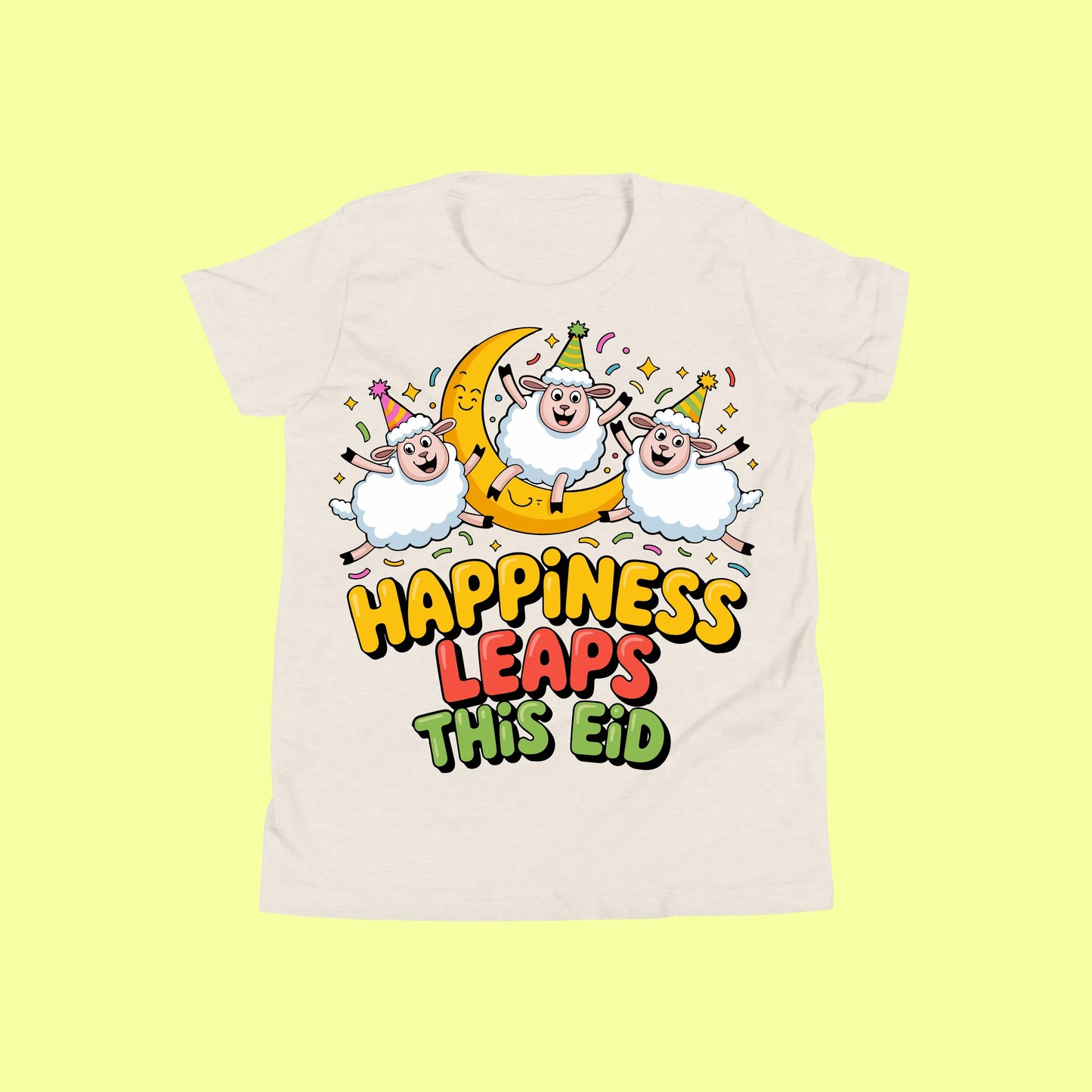 Cute Eid Sheep Kids T-Shirt SavigStyle