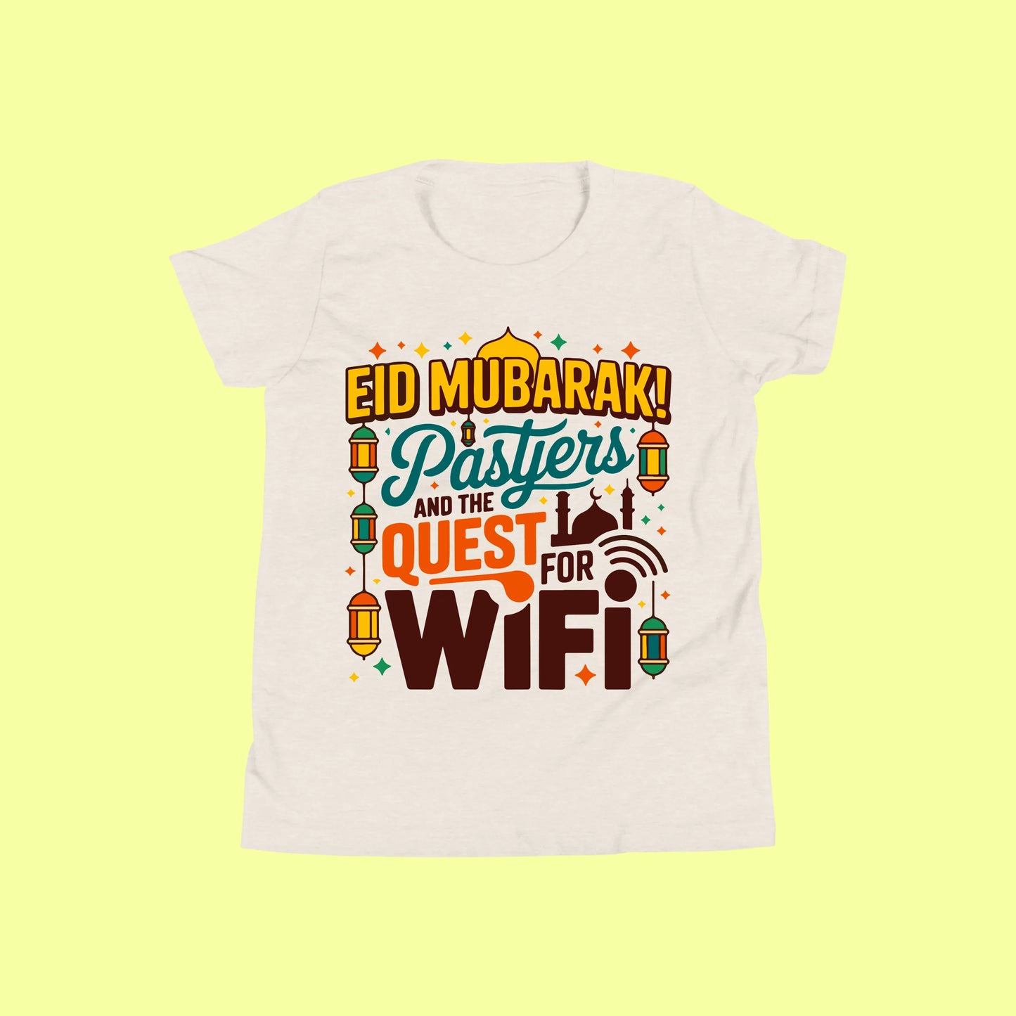 Eid Mubarak: Prayers & WiFi Quest T-Shirt SavigStyle