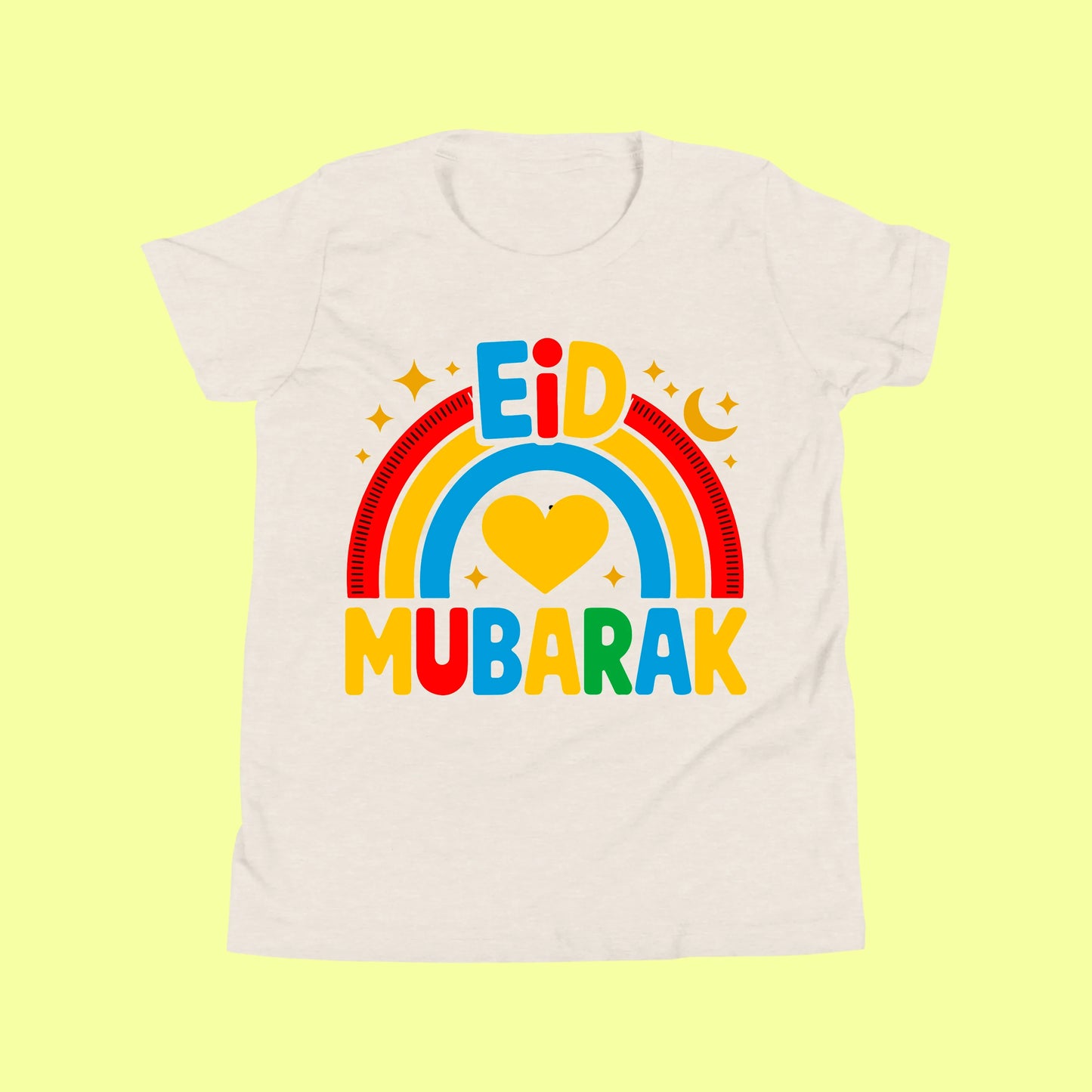 Kids Rainbow Eid Mubarak Shirt (I) SavigStyle