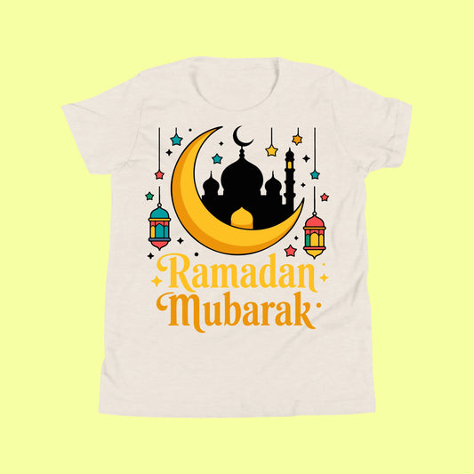 Kids Ramadan Mubarak T-Shirt – Cute Islamic Celebration Tee for Boys & Girls SavigStyle