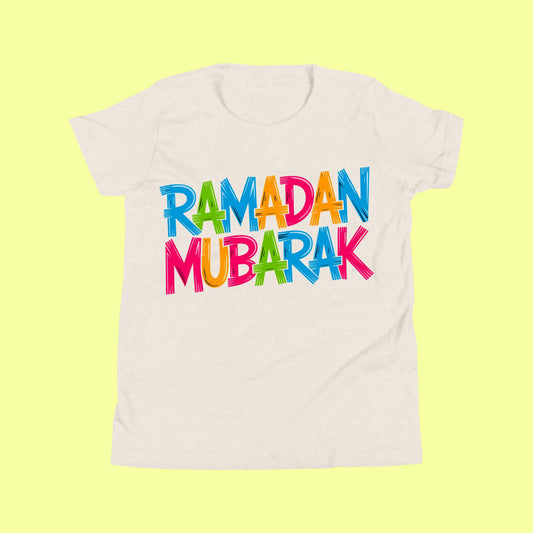 Kids Ramadan Mubarak T-Shirt – Cute Islamic Ramadan Tee for Boys & Girls SavigStyle
