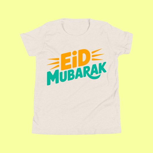 Colorful Eid Mubarak Kids Tee SavigStyle