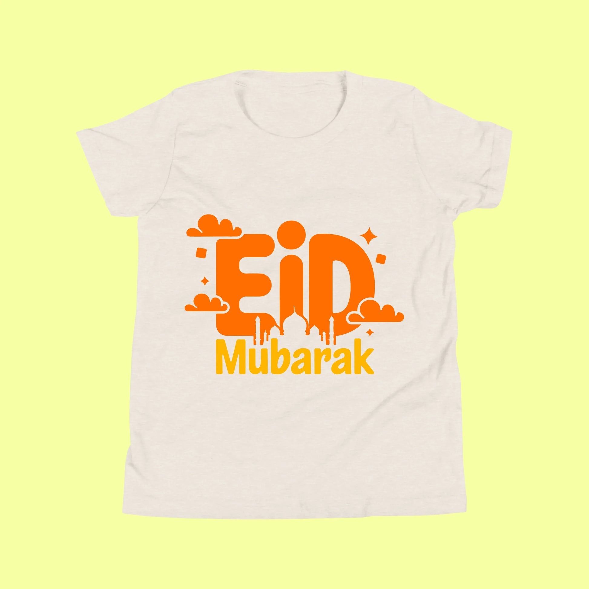Eid Mubarak Kids Shirt – Cute Islamic Crescent Moon & Mosque T-Shirt for Boys and Girls SavigStyle