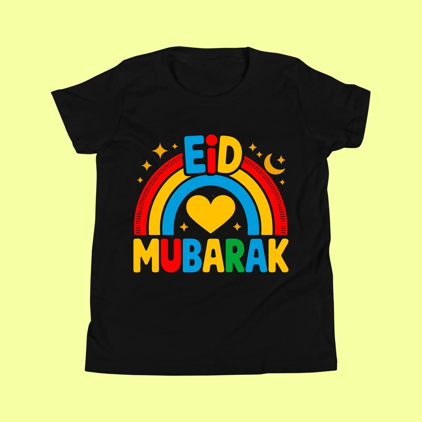 Kids Rainbow Eid Mubarak Shirt (I) SavigStyle