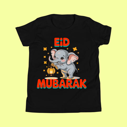 Kids Eid Mubarak With Elephant T-Shirt SavigStyle