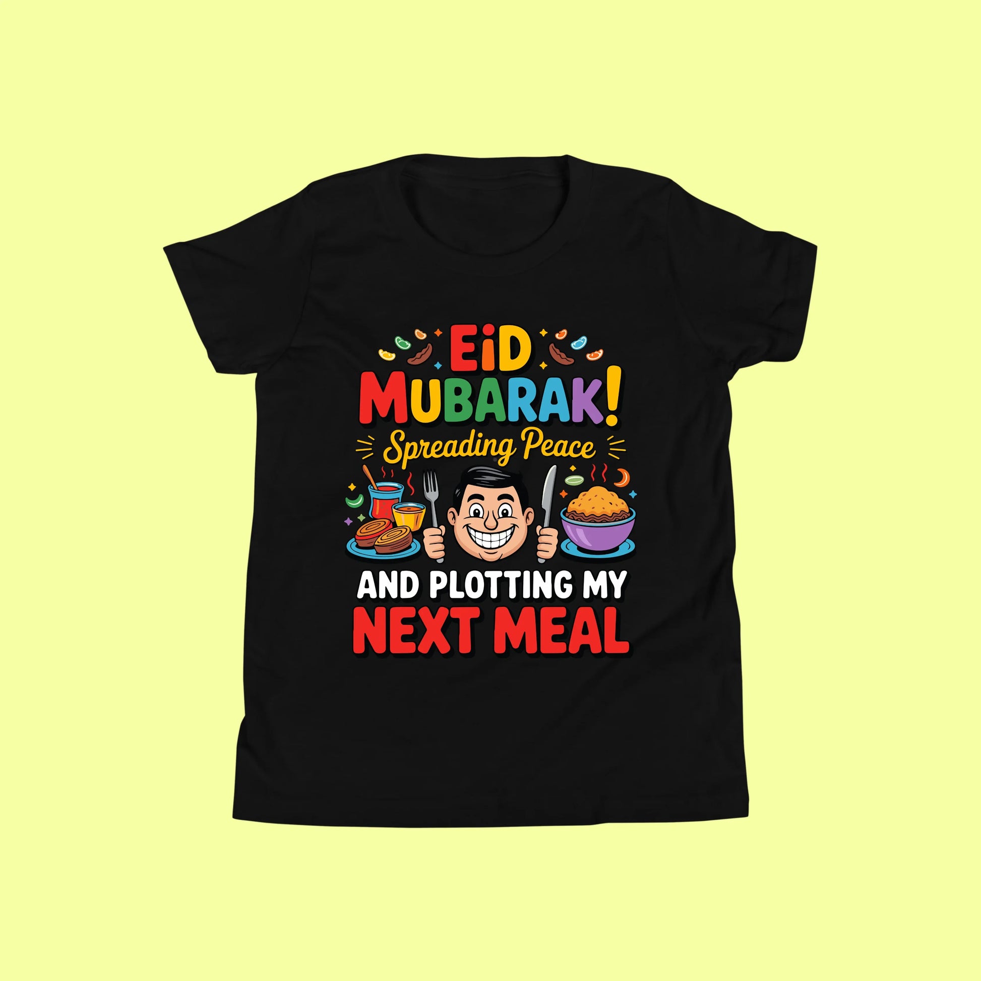 Funny Eid Mubarak Shirt – Plotting My Next Meal Tee SavigStyle