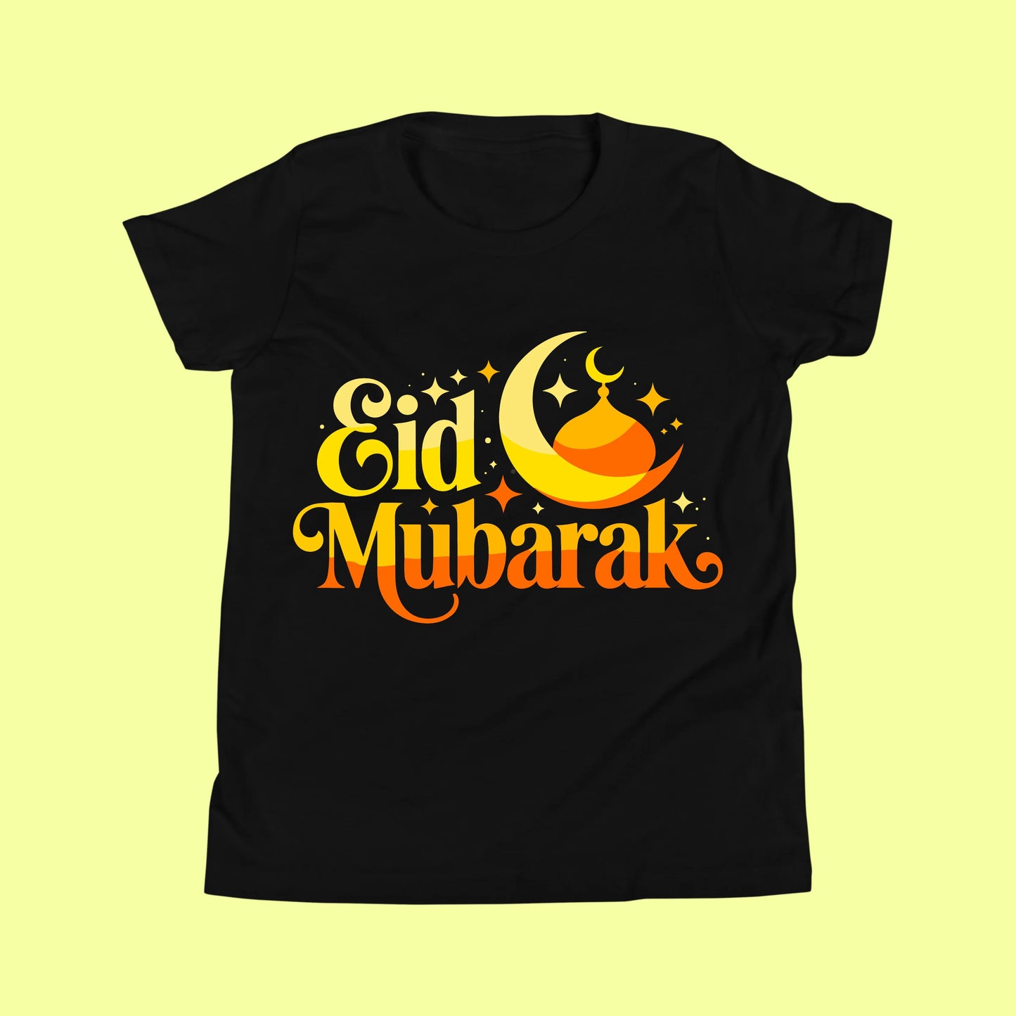 Eid Mubarak Kids Shirt – Cute Crescent Moon & Mosque T-Shirt for Boys and Girls SavigStyle