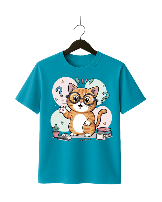 Cute Cat Graphic T-Shirt for Women