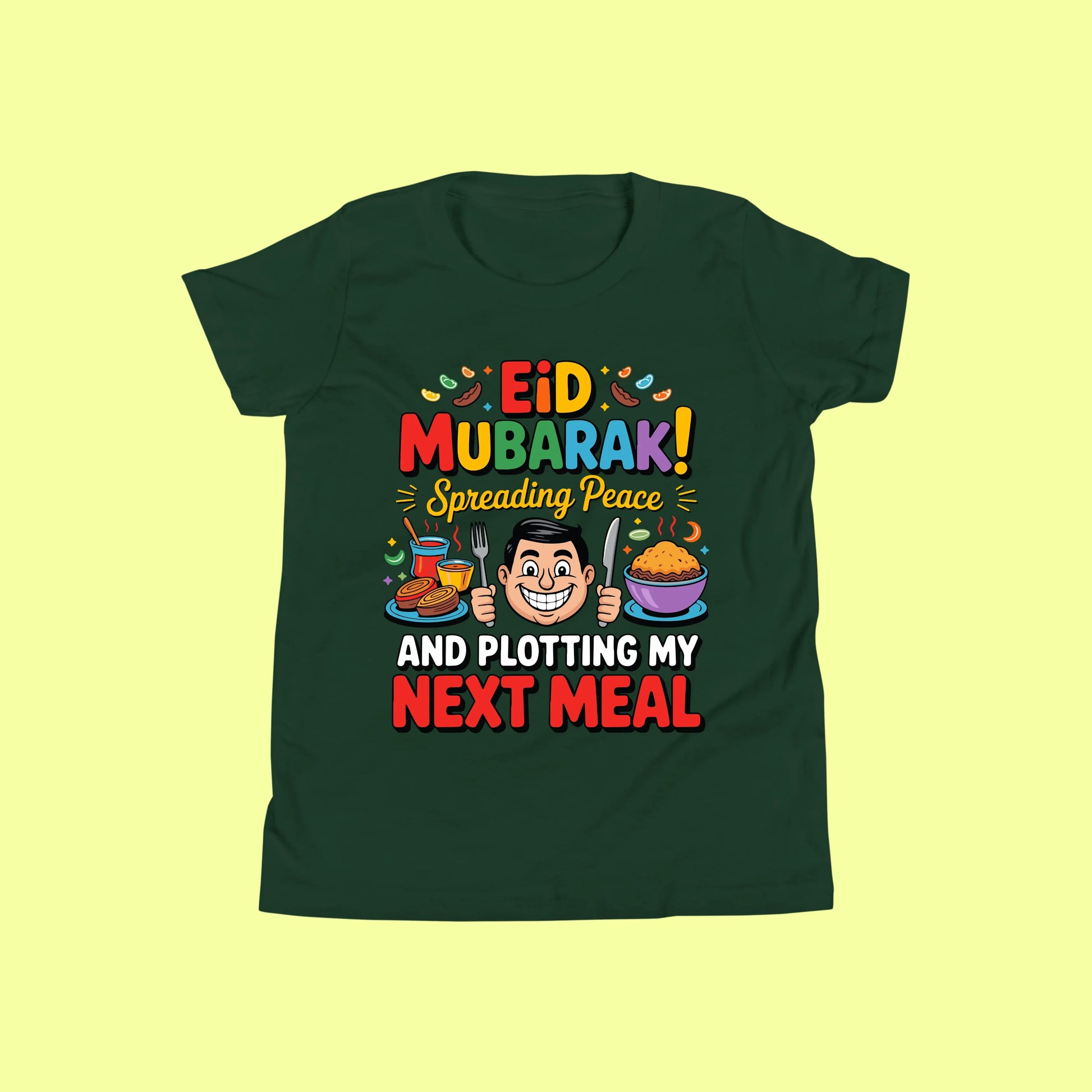 Funny Eid Mubarak Shirt – Plotting My Next Meal Tee SavigStyle