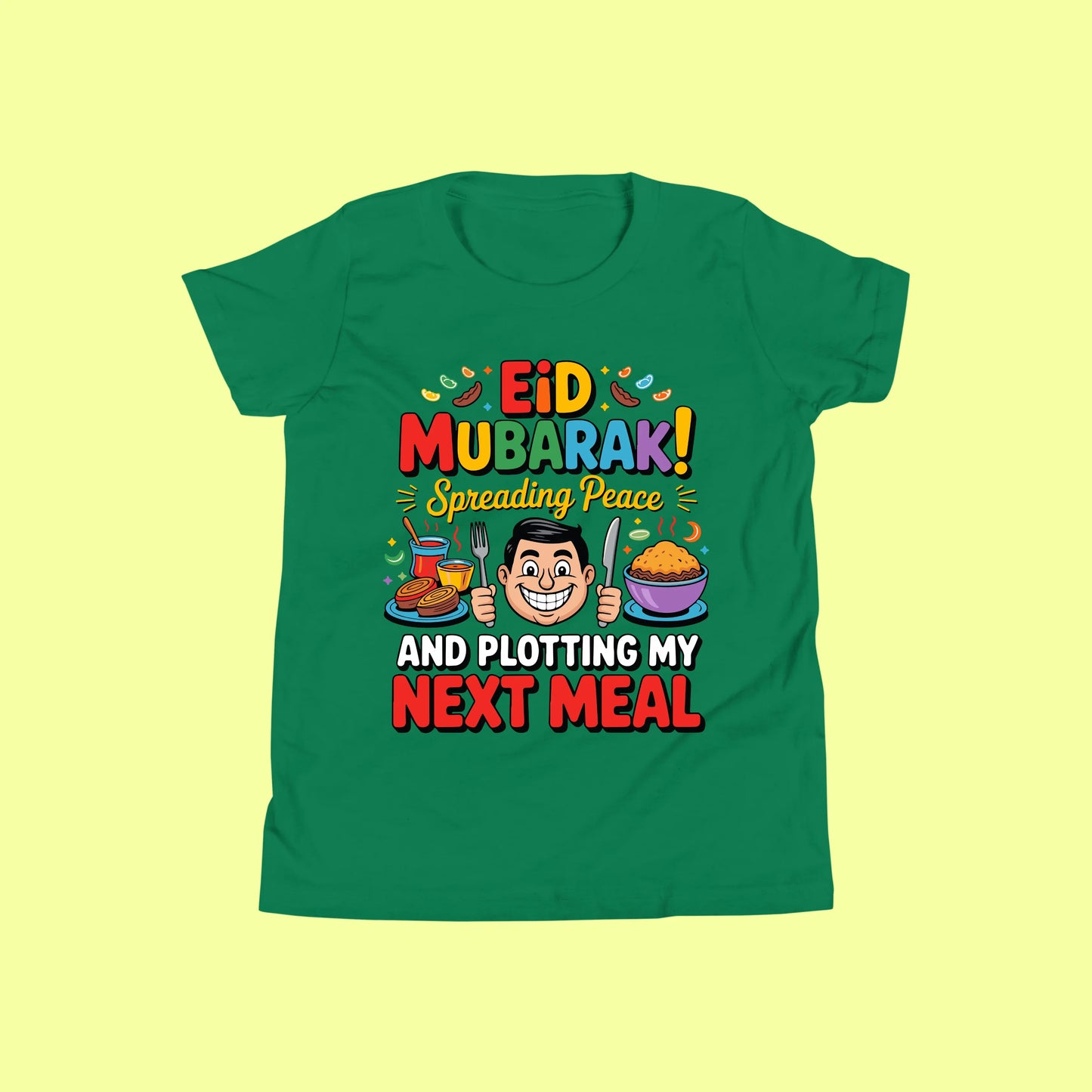 Funny Eid Mubarak Shirt – Plotting My Next Meal Tee SavigStyle
