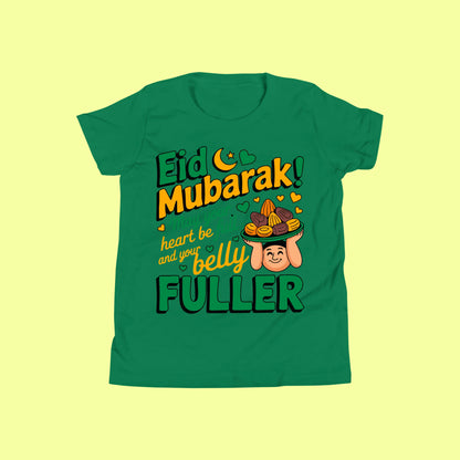 Eid Mubarak Shirt – Heart Full Belly Fuller Tee SavigStyle