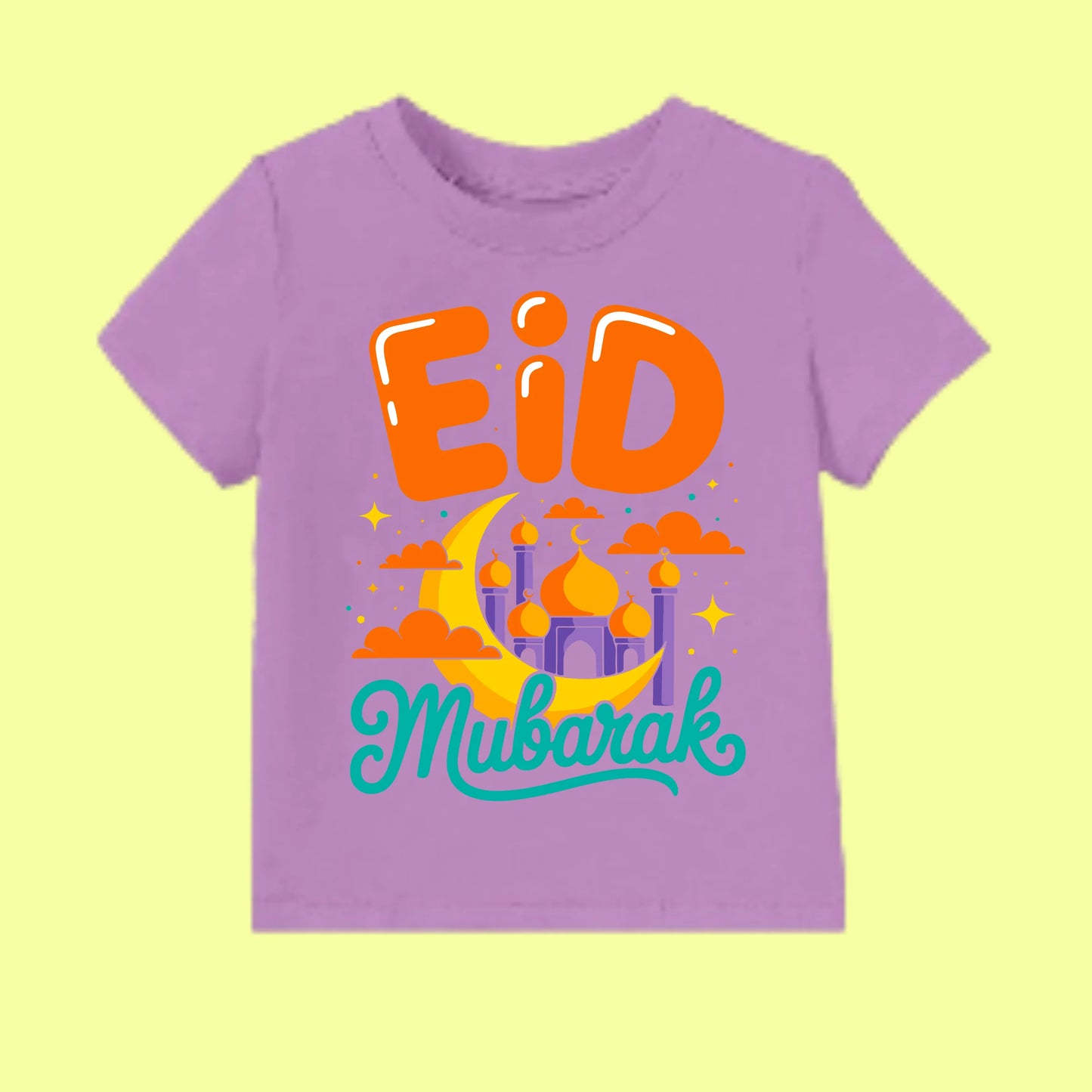 Eid Mubarak Crescent Moon T-Shirt SavigStyle