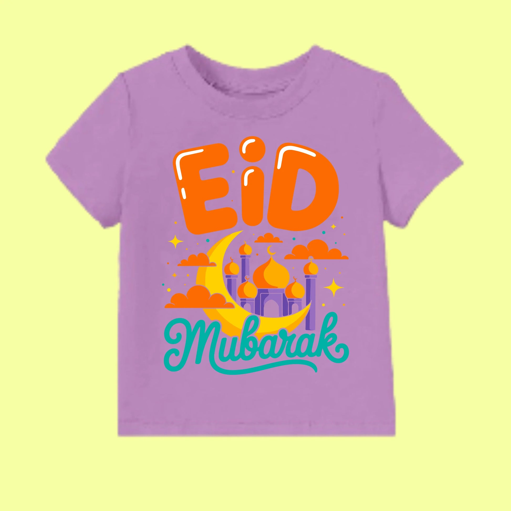 Eid Mubarak Crescent Moon T-Shirt SavigStyle