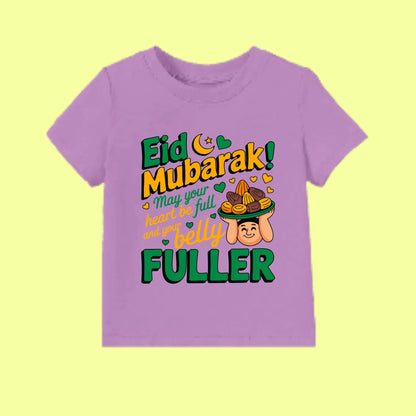 Eid Mubarak Shirt – Heart Full Belly Fuller Tee SavigStyle