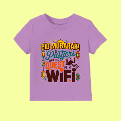 Eid Mubarak: Prayers & WiFi Quest T-Shirt SavigStyle