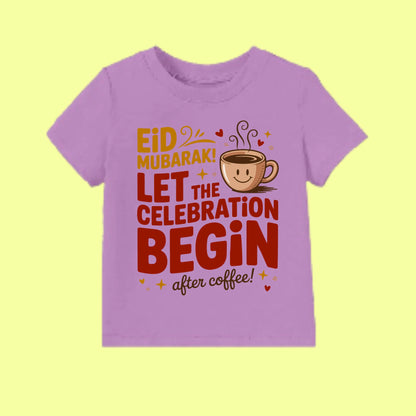 Eid Mubarak Coffee Celebration T-Shirt SavigStyle