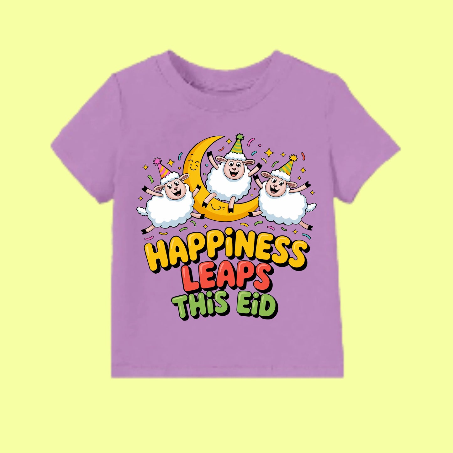 Cute Eid Sheep Kids T-Shirt SavigStyle