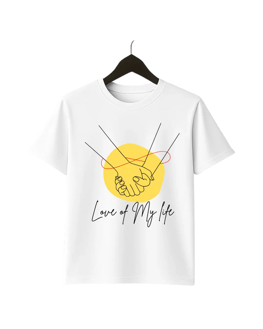 Love of My Life T-Shirt – Romantic Minimalist Couple Graphic Tee SavigStyle