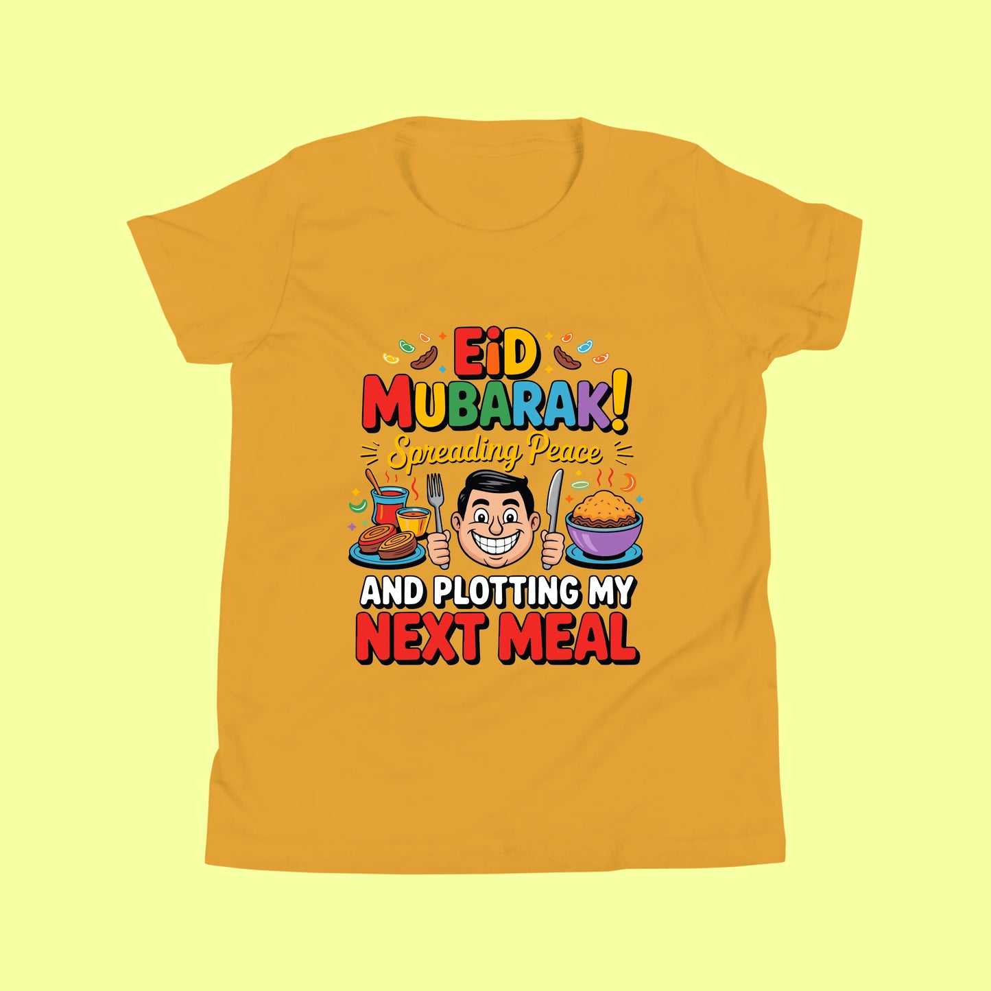 Funny Eid Mubarak Shirt – Plotting My Next Meal Tee SavigStyle