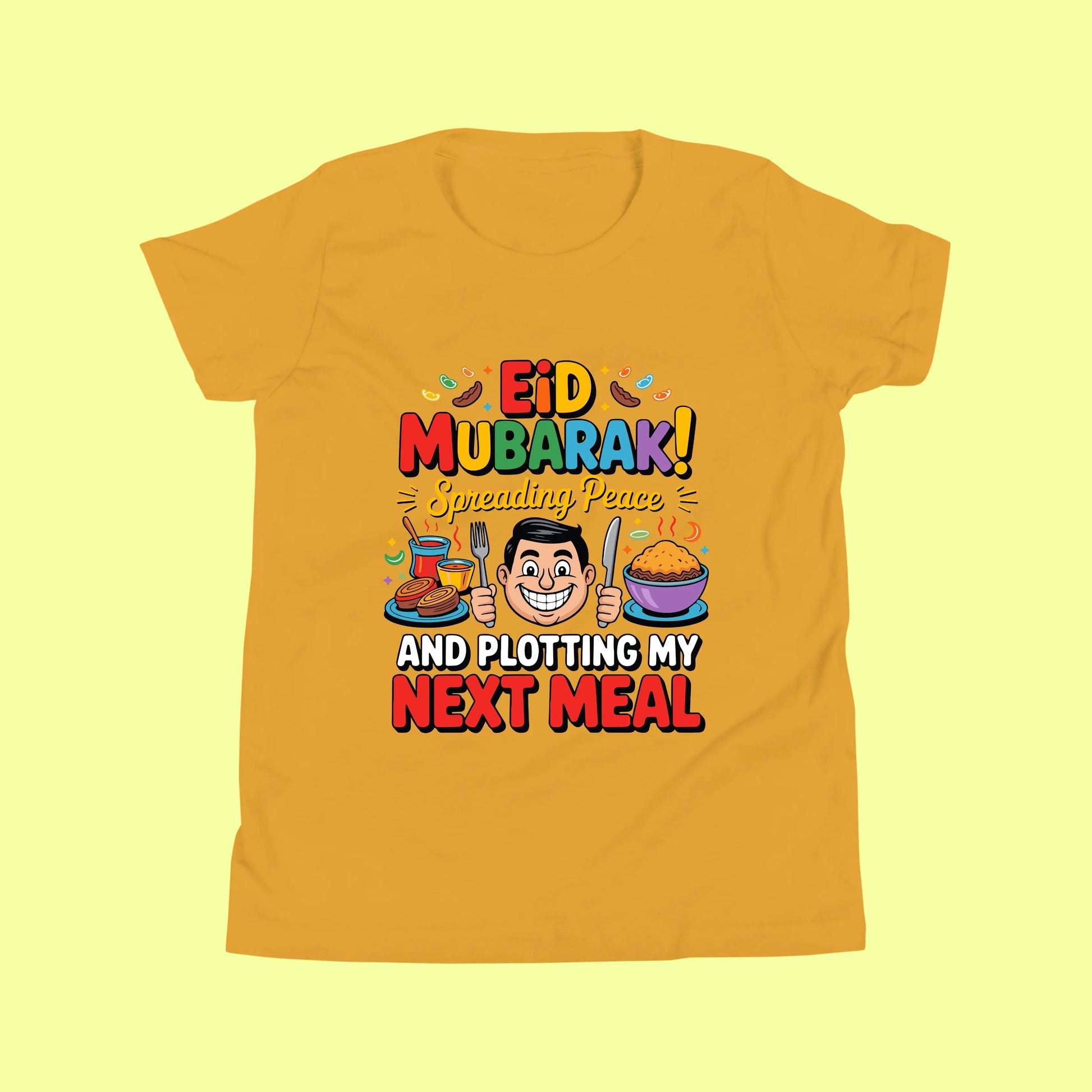 Funny Eid Mubarak Shirt – Plotting My Next Meal Tee SavigStyle