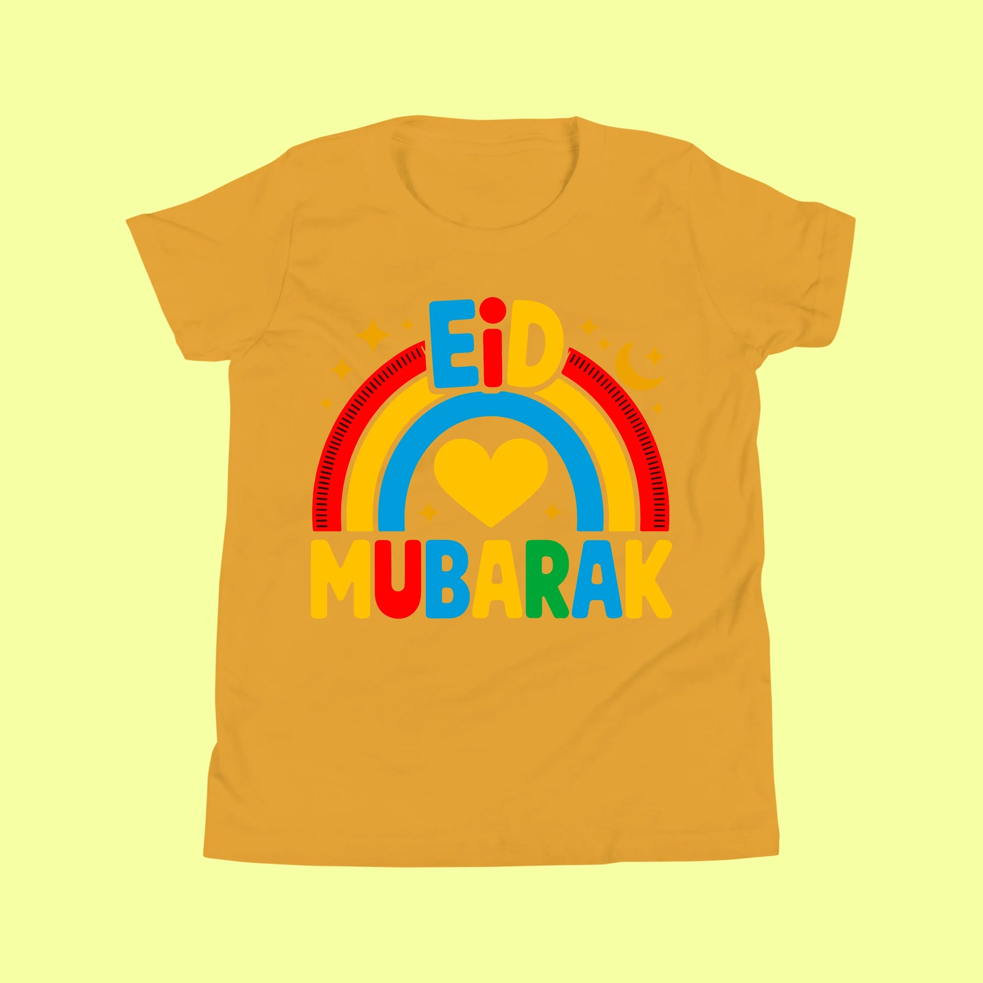 Kids Rainbow Eid Mubarak Shirt (I) SavigStyle