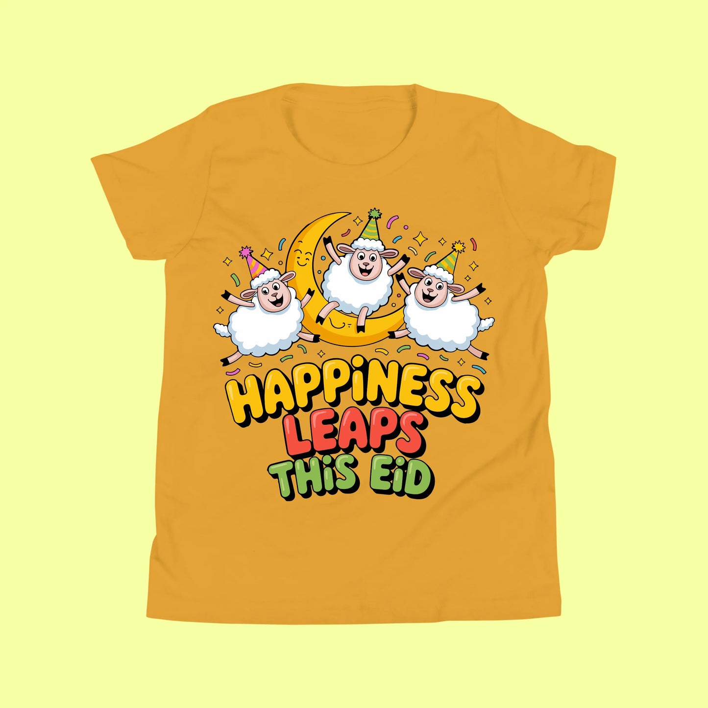 Cute Eid Sheep Kids T-Shirt SavigStyle