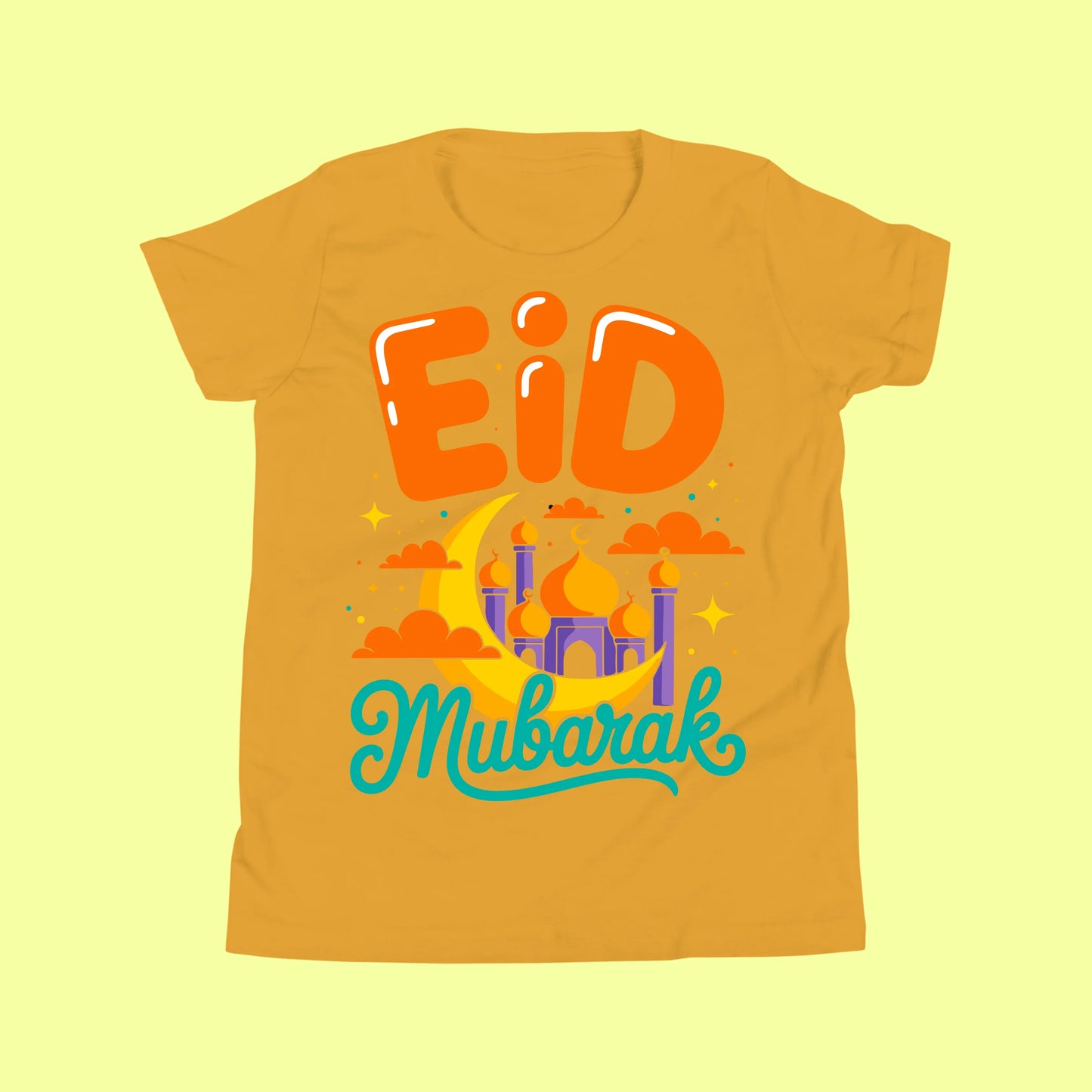Eid Mubarak Crescent Moon T-Shirt SavigStyle