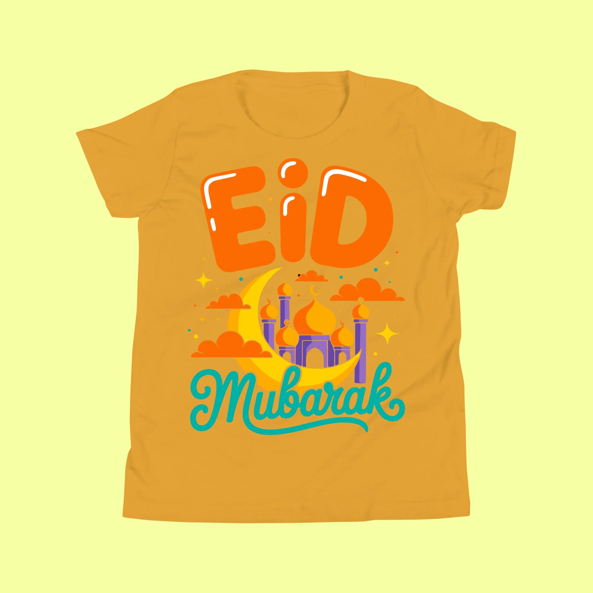 Eid Mubarak Crescent Moon T-Shirt SavigStyle