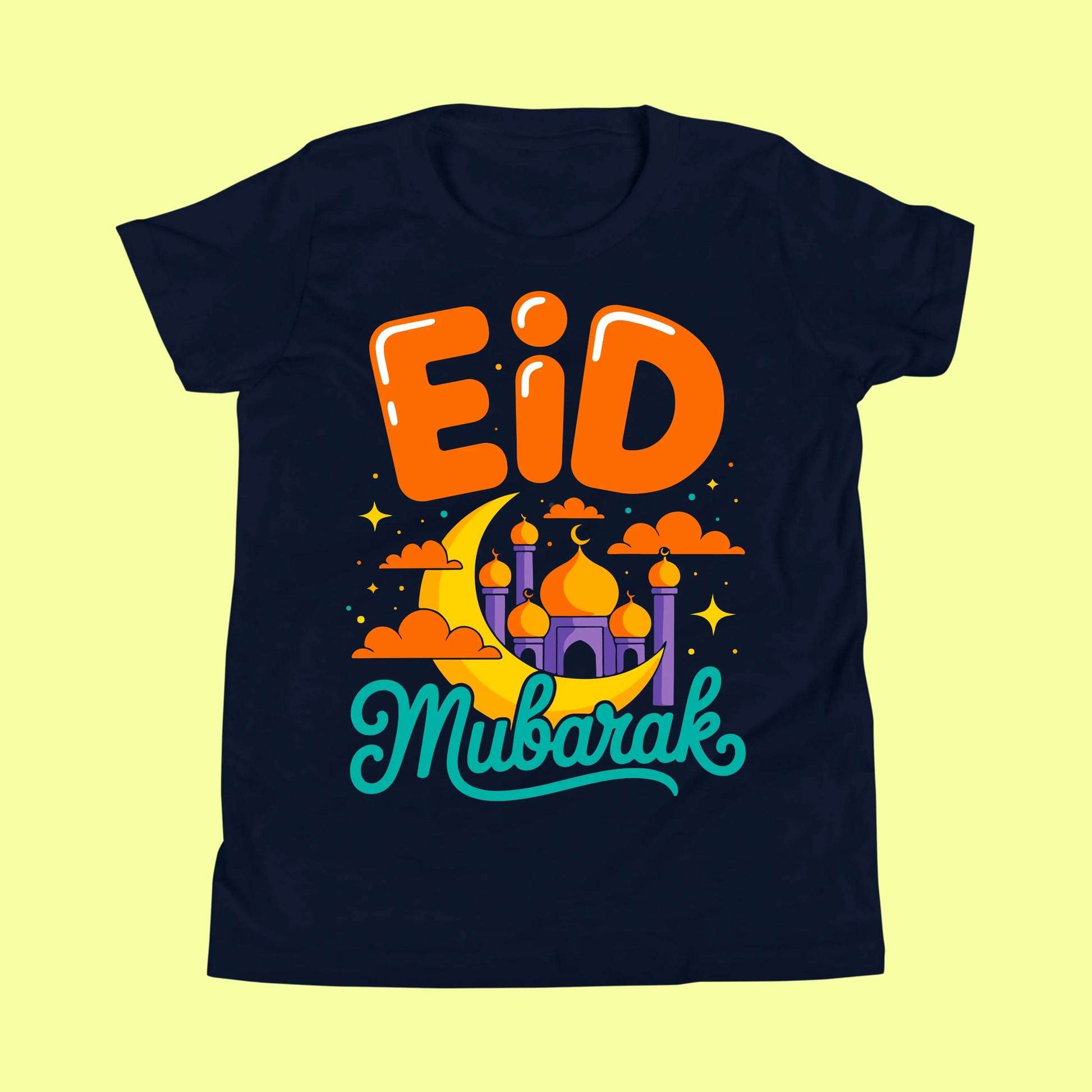 Eid Mubarak Crescent Moon T-Shirt SavigStyle