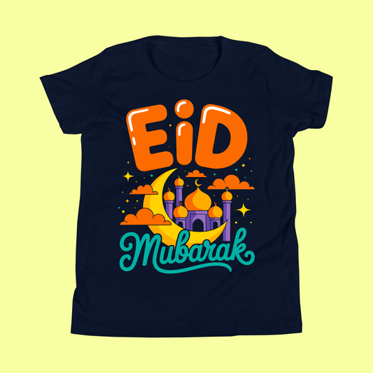 Eid Mubarak Crescent Moon T-Shirt SavigStyle