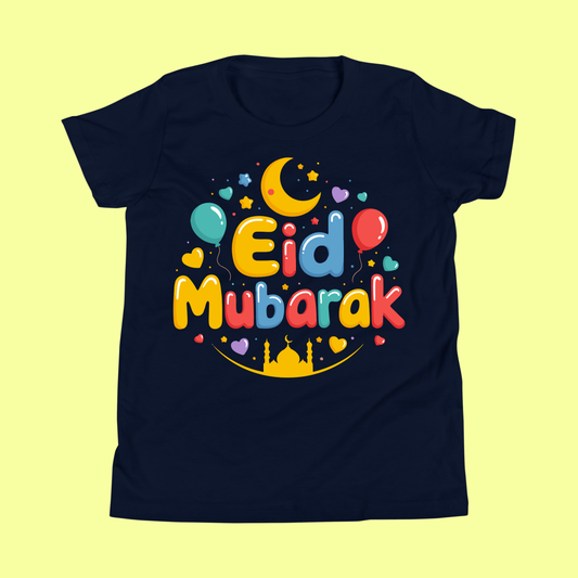 Cute Crescent Moon & Baloon | Eid Mubarak Shirt SavigStyle