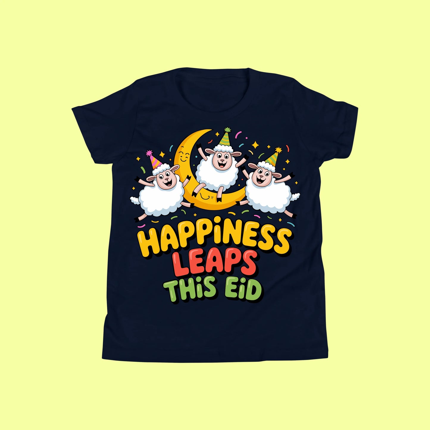 Cute Eid Sheep Kids T-Shirt SavigStyle