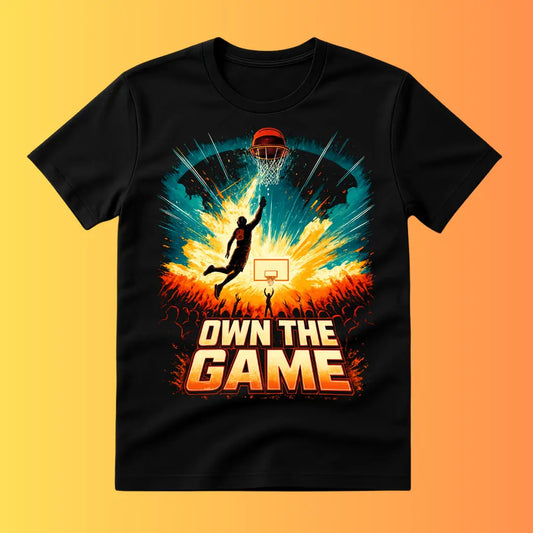 Own The Game Basketball Graphic Unisex 100% Cotton T-Shirt – Premium Streetwear Sports Tee badartees