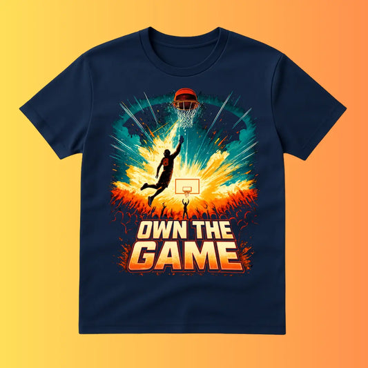 Own The Game Basketball Graphic Unisex 100% Cotton T-Shirt – Premium Streetwear Sports Tee badartees