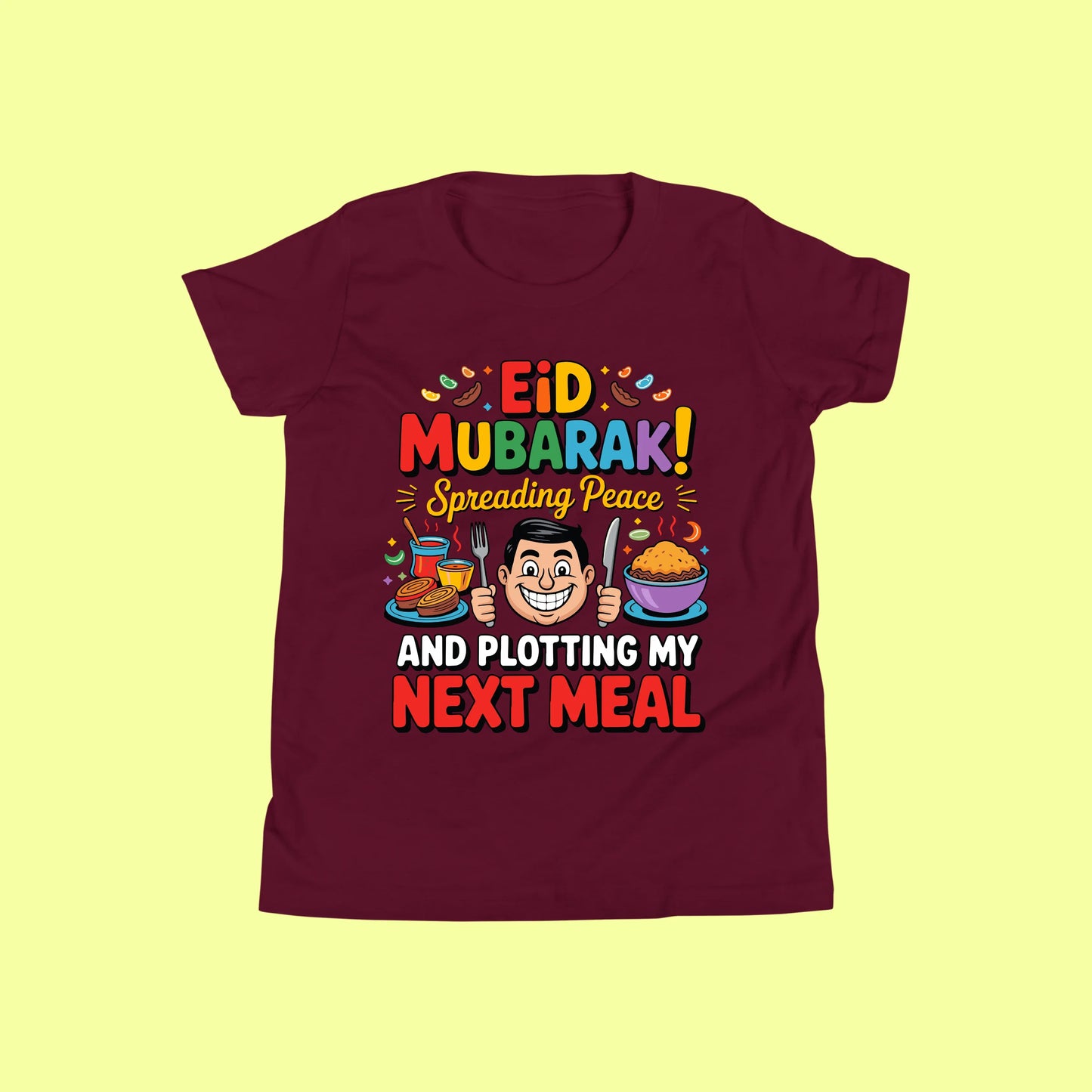 Funny Eid Mubarak Shirt – Plotting My Next Meal Tee SavigStyle