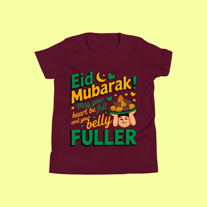 Eid Mubarak Shirt – Heart Full Belly Fuller Tee SavigStyle