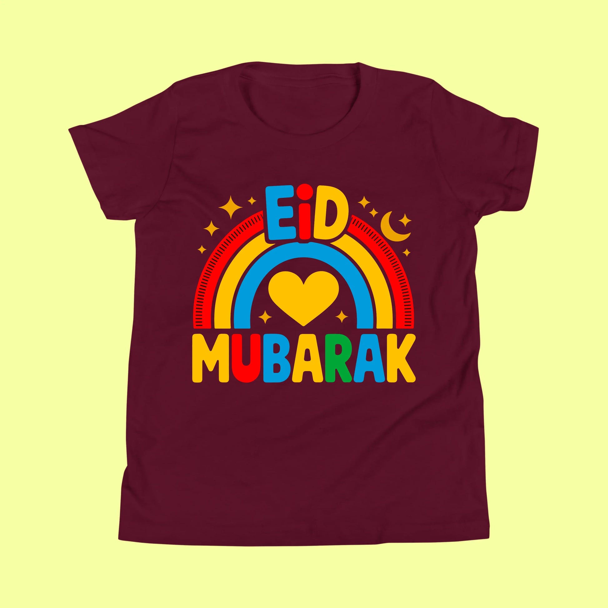Kids Rainbow Eid Mubarak Shirt (I) SavigStyle