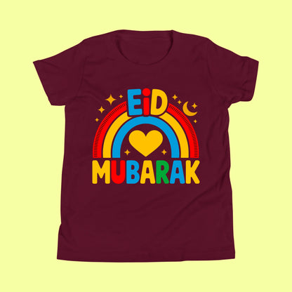 Kids Rainbow Eid Mubarak Shirt (I) SavigStyle