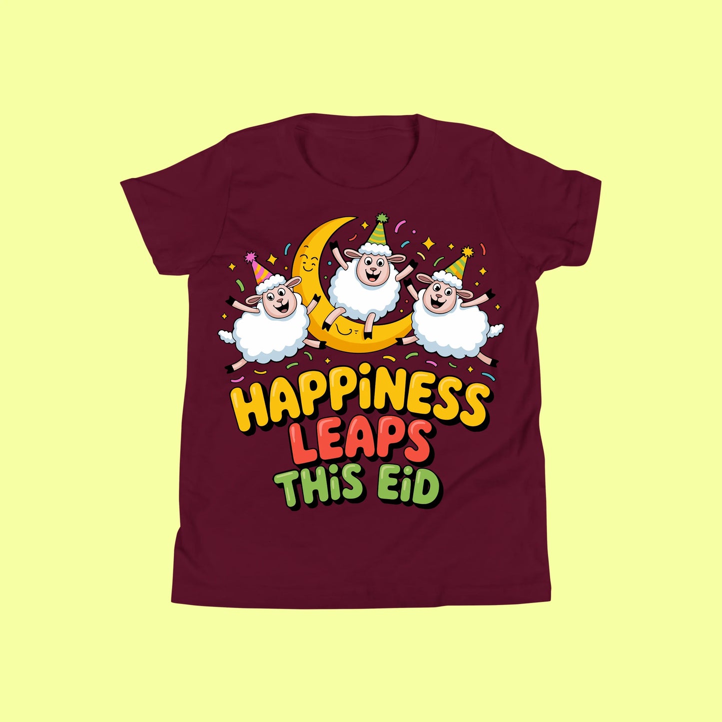 Cute Eid Sheep Kids T-Shirt SavigStyle