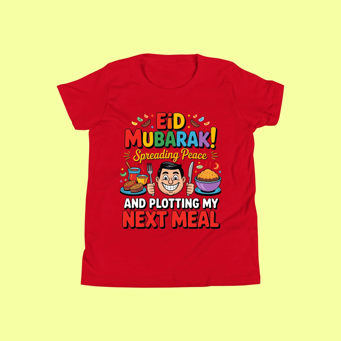 Funny Eid Mubarak Shirt – Plotting My Next Meal Tee SavigStyle