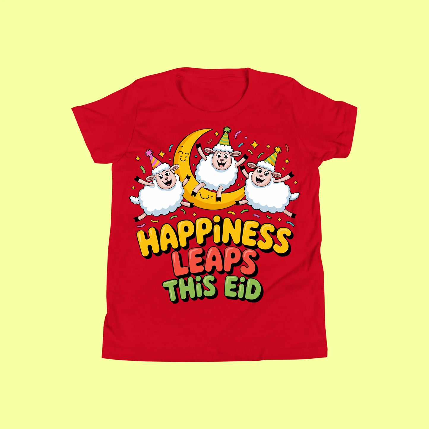 Cute Eid Sheep Kids T-Shirt SavigStyle