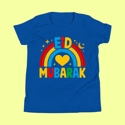 Kids Rainbow Eid Mubarak Shirt (I) SavigStyle