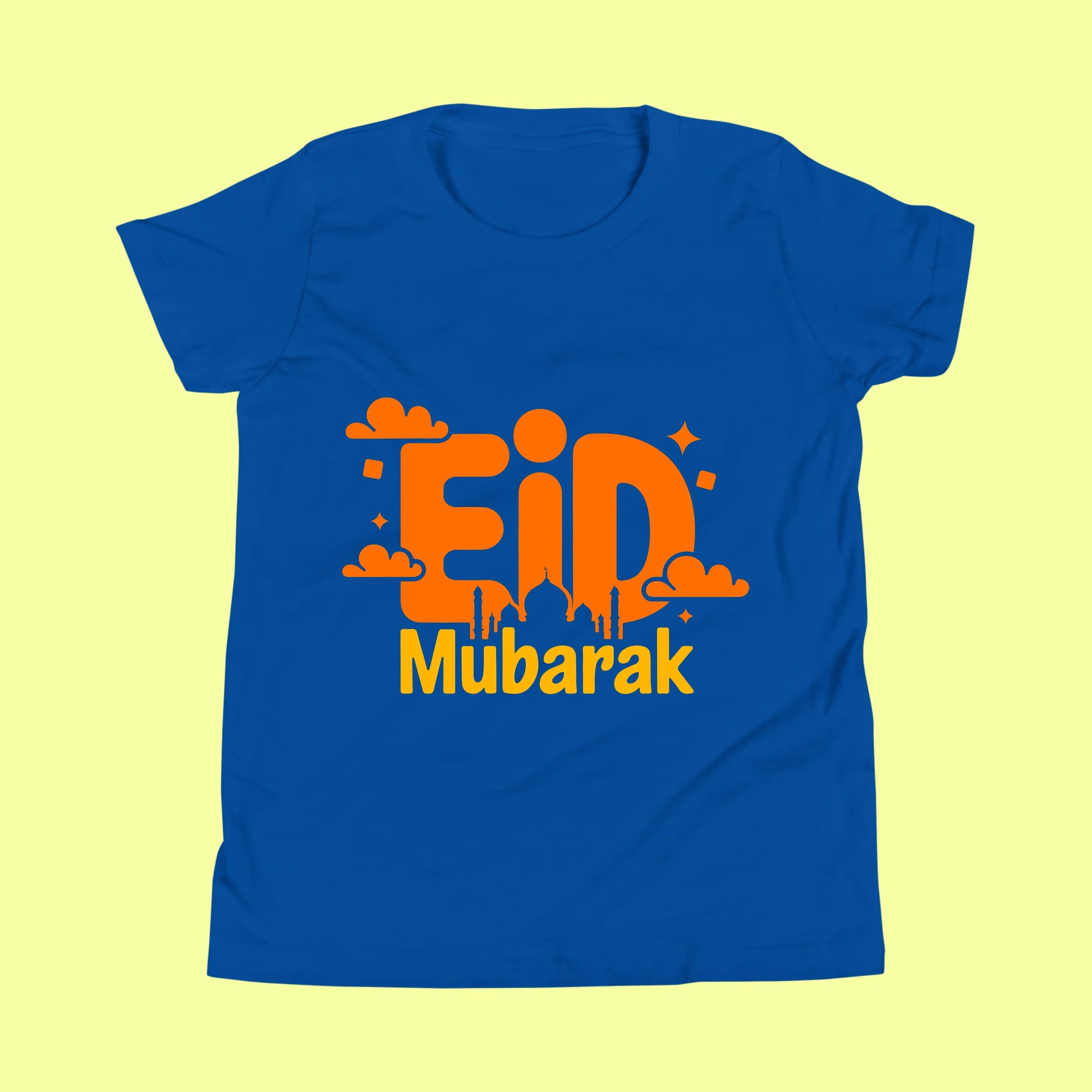 Eid Mubarak Kids Shirt – Cute Islamic Crescent Moon & Mosque T-Shirt for Boys and Girls SavigStyle